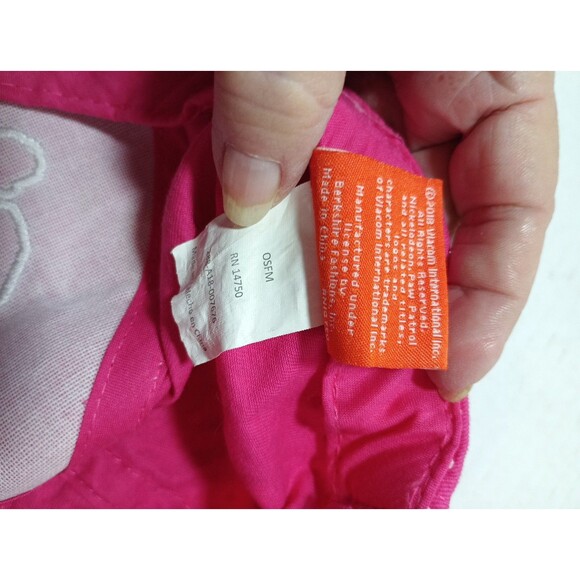 Paw Patrol Skye Pink Polkadot Hat Nickelodeon Youth Girls OSFM 2018 Embroidered - Picture 8 of 10